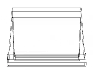 Plastic Stand Holder for Tablet 3D Print Model