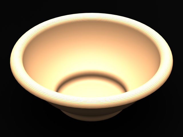 5 Litre Capacity- 30cm Round Plastic Bowl 3D-printmodel .c4d .max .obj .3ds .fbx .stl .blend 