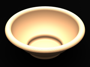 5 Litre Capacity- 30cm Round Plastic Bowl 3D Print Model