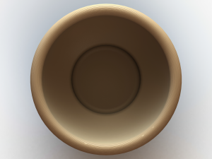 5 Litre Capacity- 30cm Round Plastic Bowl 3D-printmodel