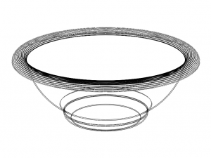 5 Litre Capacity- 30cm Round Plastic Bowl 3D-printmodel