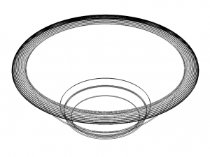 5 Litre Capacity- 30cm Round Plastic Bowl 3D-printmodel