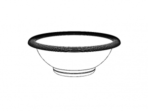 5 Litre Capacity- 30cm Round Plastic Bowl 3D-printmodel