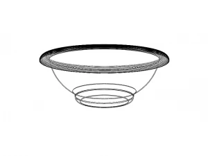 5 Litre Capacity- 30cm Round Plastic Bowl 3D Print Model