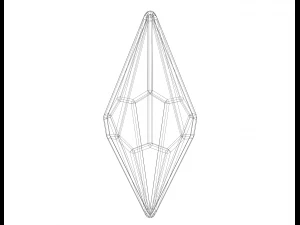 Wireframe Shape Octagonal Trapezohedron 3D Print Model