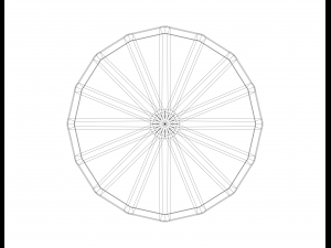 Wireframe Shape Octagonal Trapezohedron 3Dプリントモデル