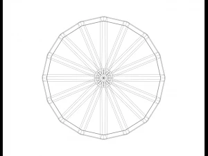 Wireframe Shape Octagonal Trapezohedron 3D Print Model