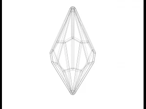 Wireframe Shape Octagonal Trapezohedron 3D Print Model