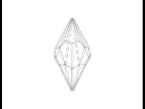 Wireframe Shape Octagonal Trapezohedron 3D Print Model