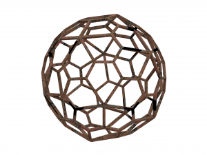 Wireframe Shape Pentagonal Hexecontahedron 3D Принт Модель
