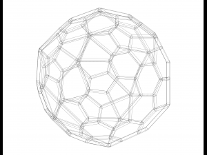 Wireframe Shape Pentagonal Hexecontahedron 3D Принт Модель
