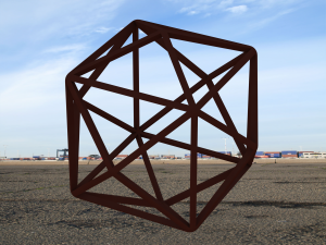 Wireframe Shape Tetrakis Hexahedron 3D 打印模型