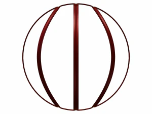 Wireframe Shape Basketball 3D Print Model