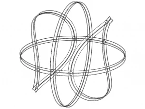 Wireframe Shape Basketball 3D Print Model