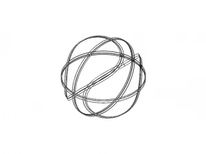 Wireframe Shape Basketball 3D Print Model