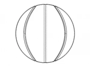 Wireframe Shape Basketball 3D Print Model
