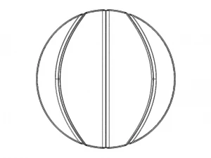Wireframe Shape Basketball 3D Print Model
