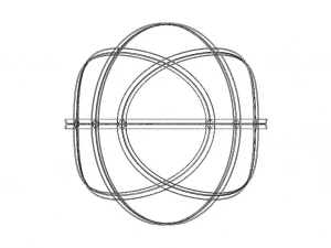Wireframe Shape Basketball 3D Print Model