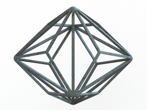 Wireframe Shape Triakis Octahedron 3D Принт Модель