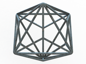 Wireframe Shape Triakis Octahedron 3D Принт Модель