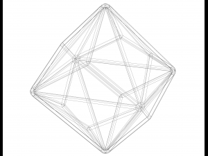Wireframe Shape Triakis Octahedron 3D Принт Модель
