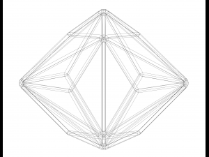 Wireframe Shape Triakis Octahedron 3D Принт Модель