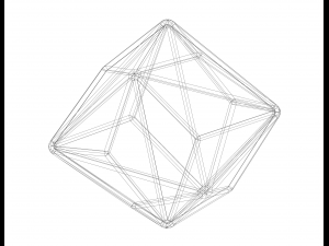 Wireframe Shape Triakis Octahedron 3D Принт Модель