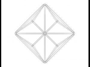 Wireframe Shape Triakis Octahedron 3D Принт Модель