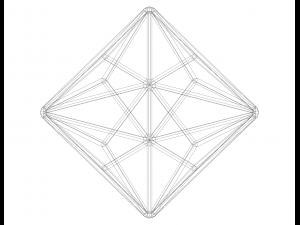Wireframe Shape Triakis Octahedron 3D Принт Модель