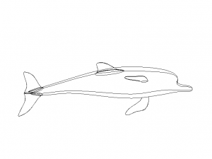 3D Art Surface Pink Dolphin 3D-printmodel