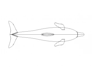 3D Art Surface Pink Dolphin 3D Print Model