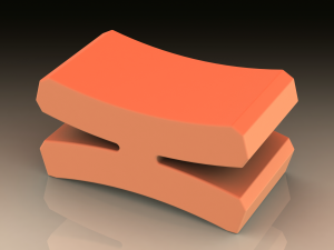 Plastic Chopstick Rest Stand 3D 프린트 모델