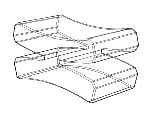 Plastic Chopstick Rest Stand 3D Print Model