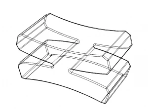 Plastic Chopstick Rest Stand 3D Print Model