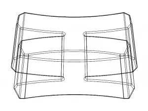 Plastic Chopstick Rest Stand 3D Print Model