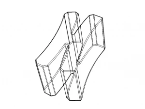 Plastic Chopstick Rest Stand 3D Print Model