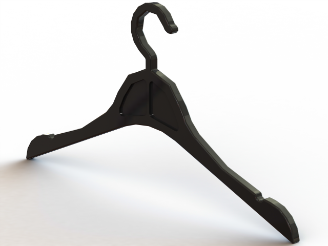 Plastic Clothes Hanger Modèles 3D en vedette .c4d .max .obj .3ds .fbx .stl .blend 