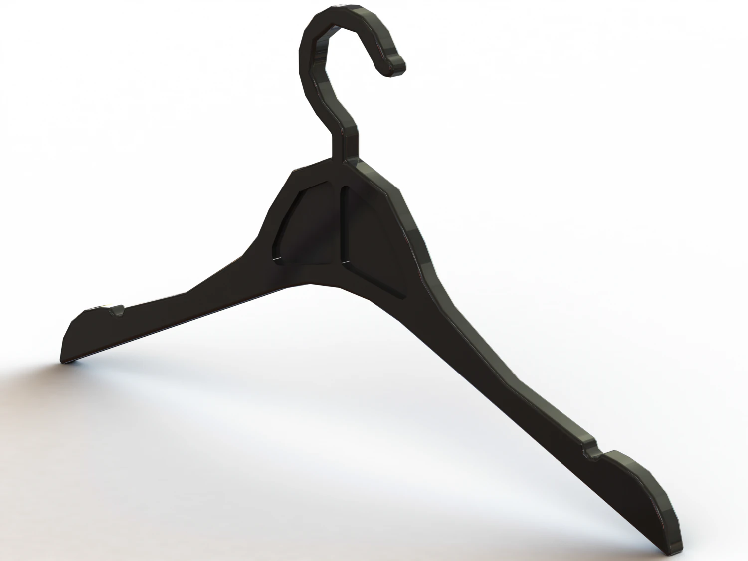 Plastic Clothes Hanger 3D Print Model .c4d .max .obj .3ds .fbx .stl .blend 