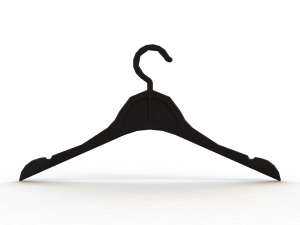 Plastic Clothes Hanger Modèles 3D en vedette