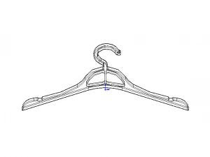 Plastic Clothes Hanger 3D Print Model