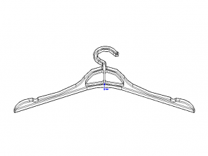 Plastic Clothes Hanger Modèles 3D en vedette