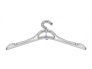 Plastic Clothes Hanger 3D Print Model