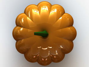 3D Art Surface Pumpkin 3D Print Model