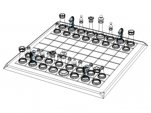 Chess Board Complete Set Modelo de impresión 3D