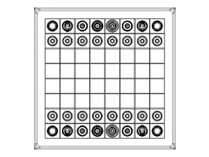 Chess Board Complete Set 3D Print Model