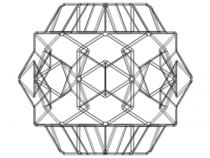 Wireframe Shape Dodecadodecahedron 3D Print Model