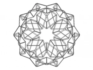 Wireframe Shape Dodecadodecahedron 3D Print Model