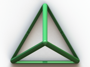 Wireframe Tetrahedron Modello di stampa 3D