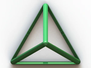 Wireframe Tetrahedron 3D Print Model