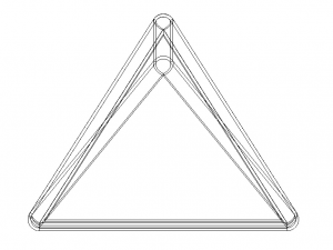 Wireframe Tetrahedron Modello di stampa 3D